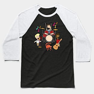 funny music band  and cat Baseball T-Shirt